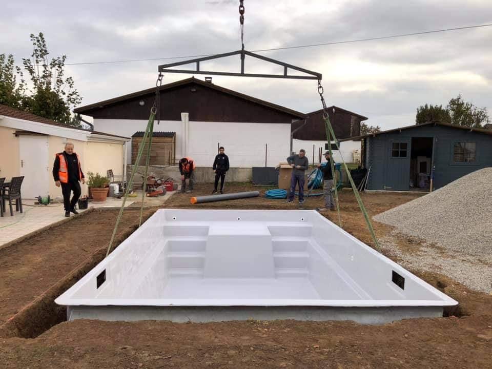 Terrassement, aménagement, piscine.